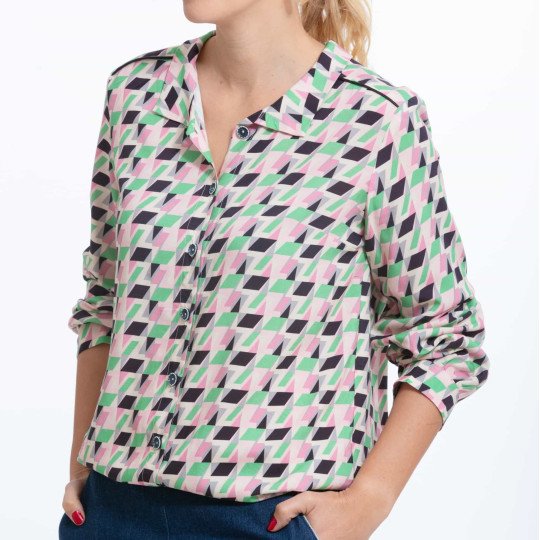 Chemise Ella Graphique hysteriko, une création  à la douceur incomparable
