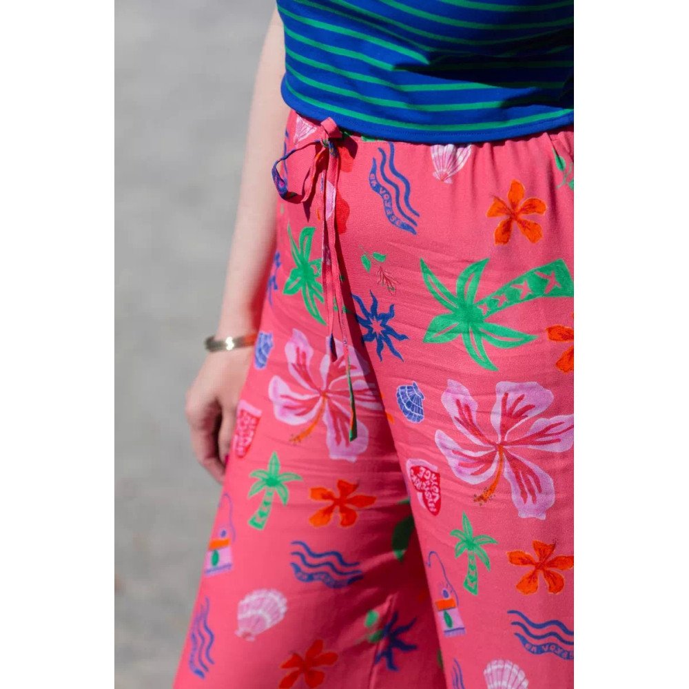 Pantalon Anjali fluide motif exclusif En Voyage