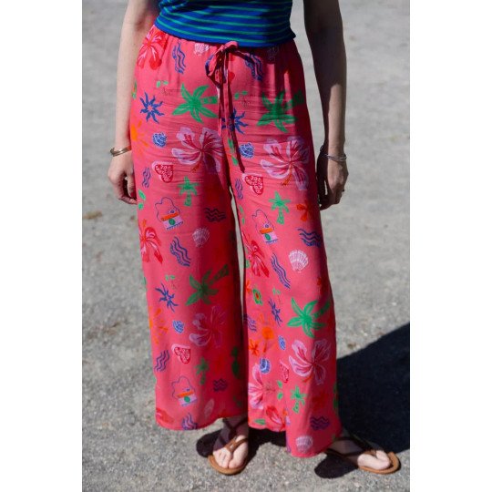 Pantalon Anjali fluide motif exclusif En Voyage