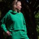 Sweat Alix Vert molleton 100% coton