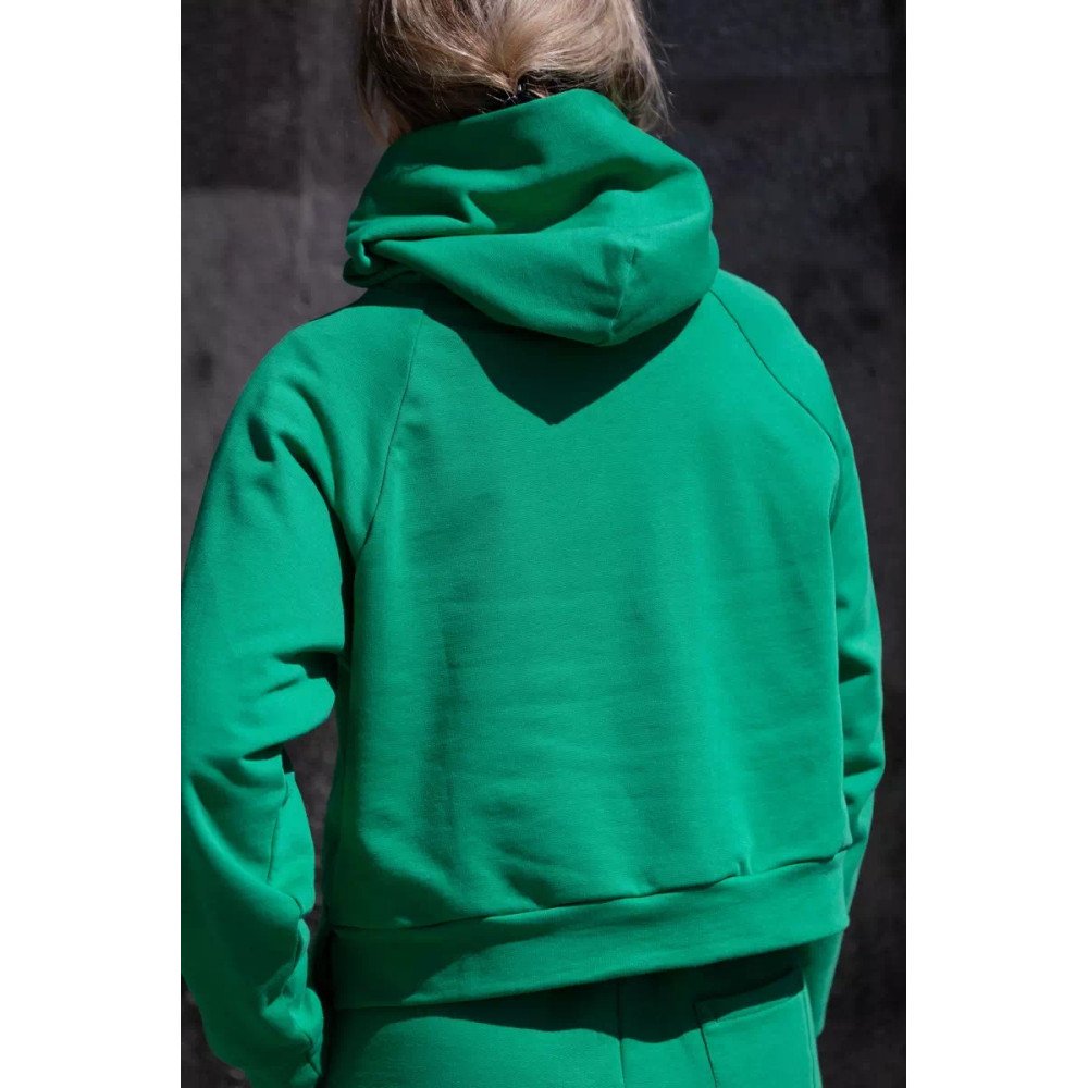 Sweat Alix Vert molleton 100% coton