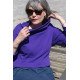 Sweat Vicky Violet molleton 100% coton