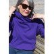Sweat Vicky Violet molleton 100% coton