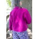 Veste Betty Caban de laine Rose Framboise