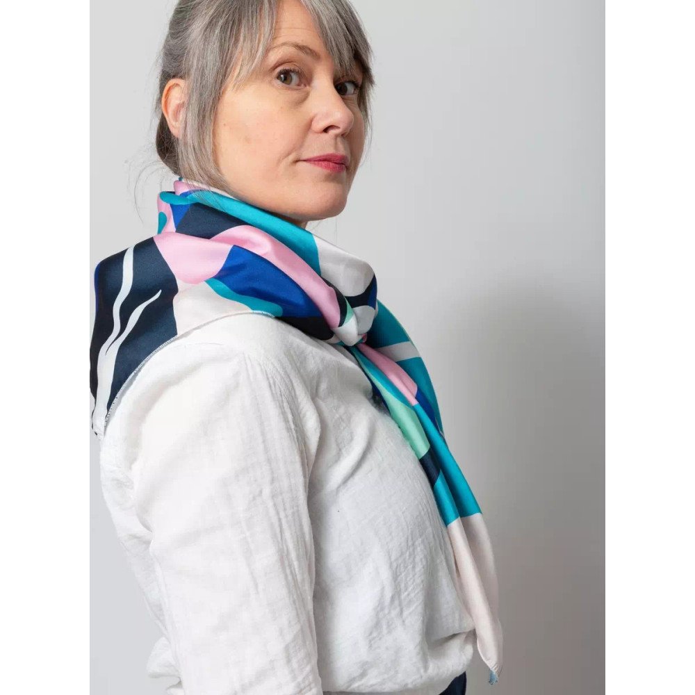 Foulard Bloom - Motif floral graphique