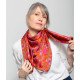 Foulard Flamenco - Satin de viscose Oekotex