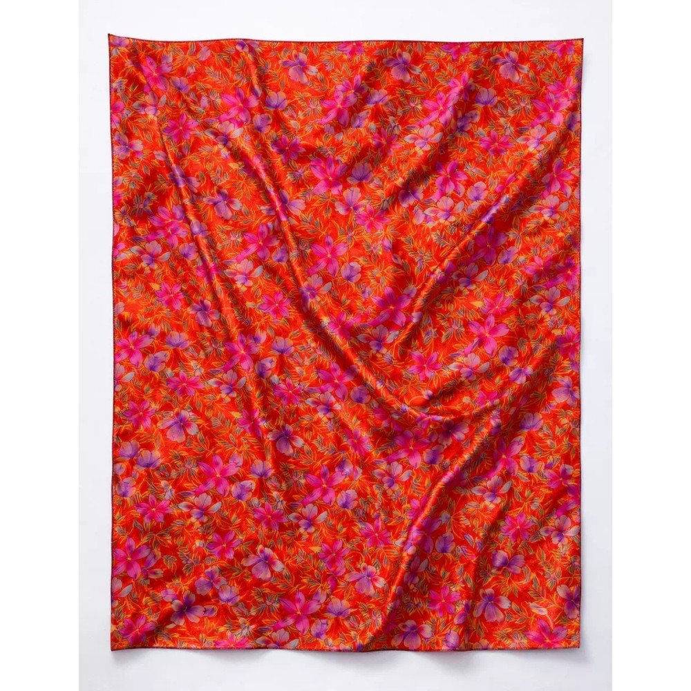Foulard Flamenco - Satin de viscose Oekotex