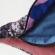 Doublure en chambray bleu et coton multicolore de la banane Fanny