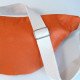 Dos orange et sangle écrue ajustable de la banane Fanny Damier