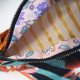 Doublure en jacquard rayé doré et écru de la banane Fanny Jungle