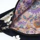 Doublure fleurie saumon lilas et blanc de la banane Fanny Sakura Nocturne