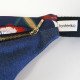 Détail du zip métallique, du denim et du tissu Jardin Ottoman de la banane