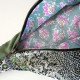 Doublure fleurie turquoise et lilas de la banane Fanny Canopée